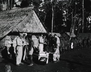 [Malaria control in South Pacific labor camp, 1944]