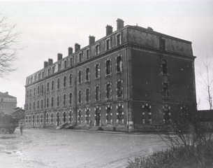 [Exterior front view of personnel quarters, 5th General Hospital, France]