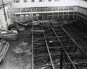 [General view of the progress of the construction of the central supply building of the 5th General Hospital, France]