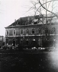 [Damage caused by German flying bombs to the 15th General Hospital, St. Laurent, Liege, Belgium]