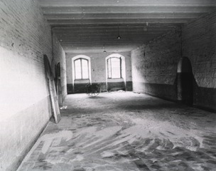 [Interior view of room to be used as operating rooms, central supply, and receiving of patients, 15th General Hospital, Citadel, Liege, Belgium]