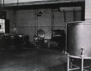 [View of the kitchen of the 56th General Hospital, Liege, Belgium]