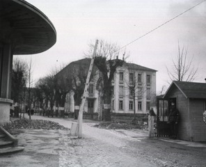 [Exterior view of the entrance of the 193rd General Hospital, Verdun, France]