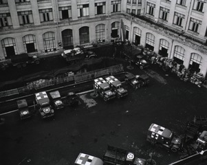 [Aerial view of the 198th General Hospital, Paris, France]