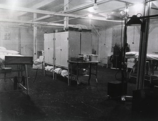 Operating room at the 298th General Hospital, Alleur, Liege, Belgium
