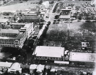 [Aerial view of the 363rd Medical Laboratory, Manila, P.I.]