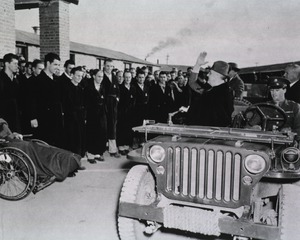 [President Roosevelt greeting patients at the 19th Station Hospital, 1944]