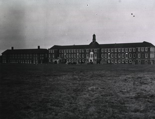 [Frontal view of the 38th Station Hospital]