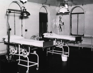 [View of an operating room in the 38th Station Hospital]