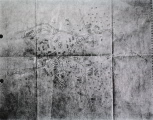 [Tracing from an aerial photograph of the 116th Station Hospital, Port Moresby, New Guinea]