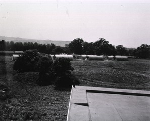 [View of Nissen Huts at the 152nd Station Hospital, Bath, Somerset, England]