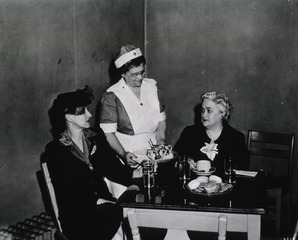 [Interior view of the Louisville Blood Donor Center canteen]
