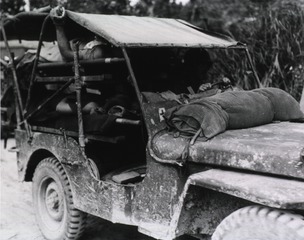 [Transporation of wounded by Jeep]