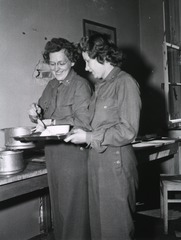 [Army Nurses- Lt. Jeanette C. Richardson and Lt. Frances L. Kramnick]