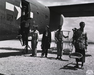 [Army Nurses arriving at the airport in Kunming, China]