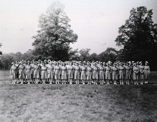 [Army nurses at a General Hospital somewhere in England]