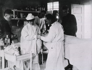 [Interior view- Operating room, Camp Hospital No. 66]