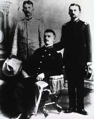 [Three PHS medical officers in uniform of the early 20th century]