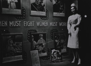 [A nurse recruiting display from World War II]