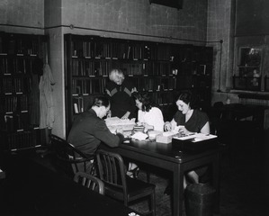 [Mary Grinnel with others at table 41]