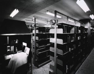 [A man operating the mobile camera in the  RSD/PSD stacks]