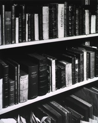 Close-up of books on shelves