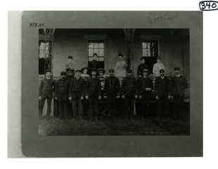 [Officers and attendants, Marine Hospital, Portland, Maine, ca 1887]