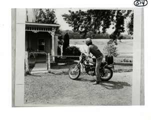A PHS physician ... makes a house call on his motorcycle