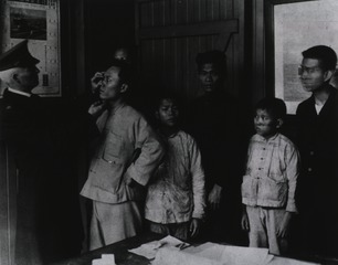 Dr. Mullan examining Chinese in Montreal - May 1924