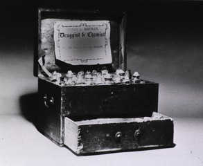 [Medicine chest of James L. Bispham, Druggist and Chemist]