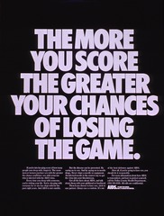 The more you score, the greater your chances of losing the game