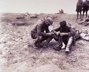 Hunting for cooties, near Nantillois, October 22, 1918