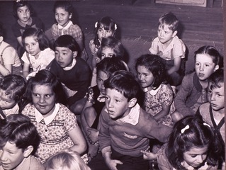 San Leandro, Calif. Apr 1942. Kindergarten children at the grade school