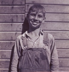 Malheur County, Oregon. One of the younger Cleaver boys on the new farm