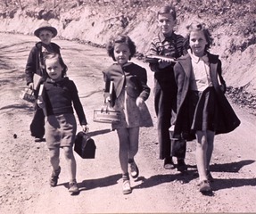 Children on way to school