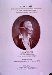 Lavoisier, ses collaborateurs et la révolution chimique: exposition du 4 décembre 1989 au 27 janvier 1990