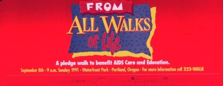 From all walks of life: a pledge walk to benefit AIDS care and education