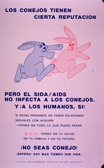 Los conejos tienen cierta reputación: pero el sida/AIDS no infecta a los conejos : y a los humanos, si!