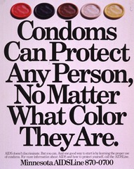 Condoms can protect any person, no matter what color they are