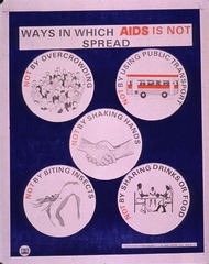 Ways in which AIDS is not spread