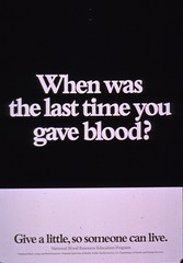 When was the last time you gave blood?