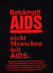 Bekämpft AIDS: nicht Menschen mit AIDS