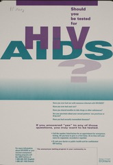Should you be tested for HIV AIDS?