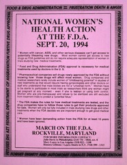 National women's health action at the F.D.A. Sept. 20, 1994