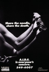 Share the needle, share the death: A.I.D.S. is everyone's concern