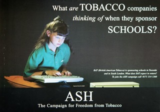 What are tobacco companies thinking of when they sponsor schools?