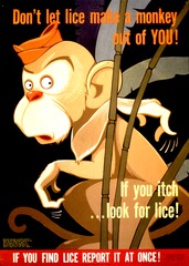 Don't let lice make a monkey out of you if you itch look for lice