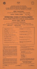 International School of Crystallography