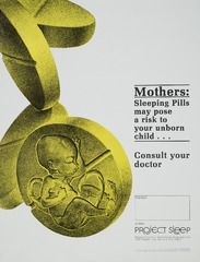 Mothers: sleeping pills may pose a risk to your unborn child... consult your doctor