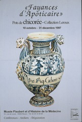 Fayances d'apoticaire: pots de chicorée, Collection Leroux